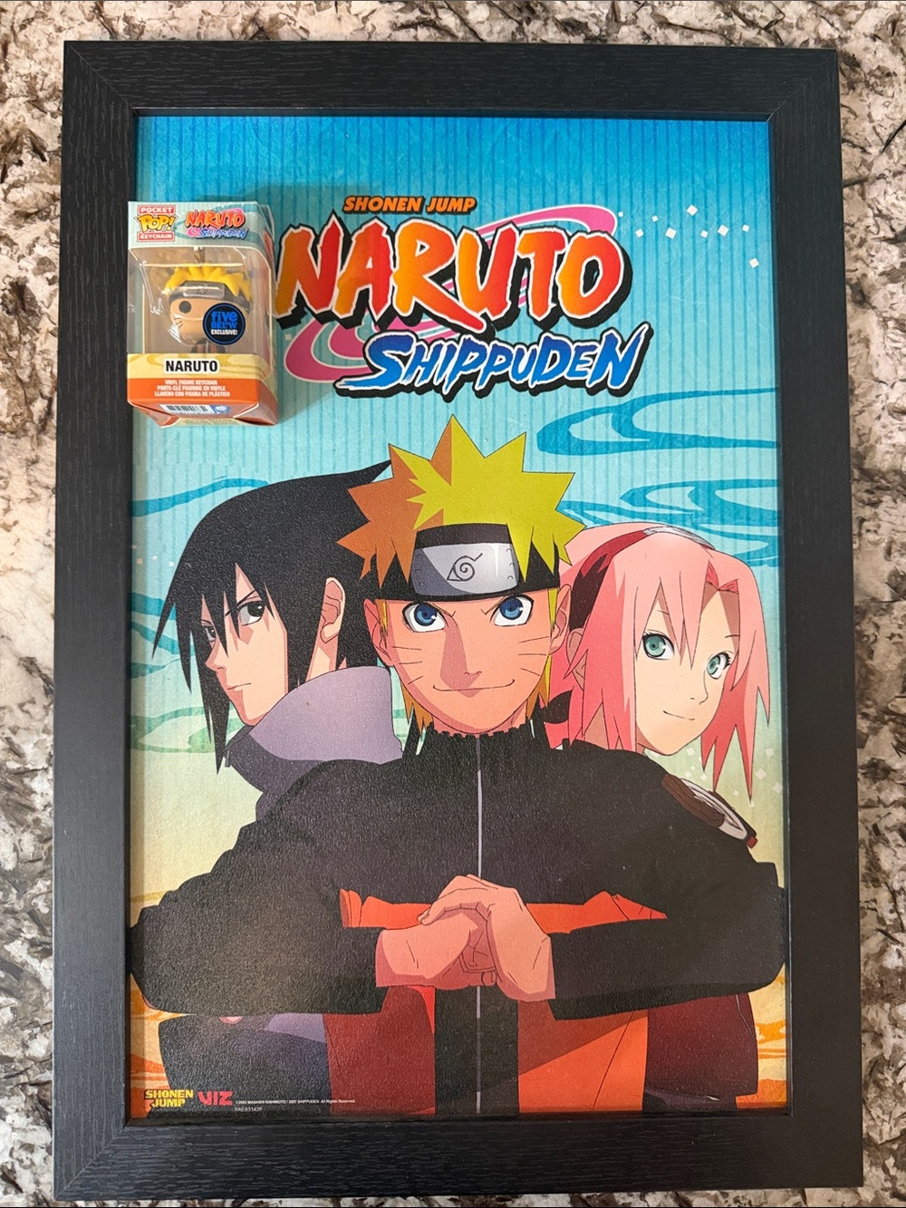 Naruto Shippuden Framed Poster - Bright Multicolor